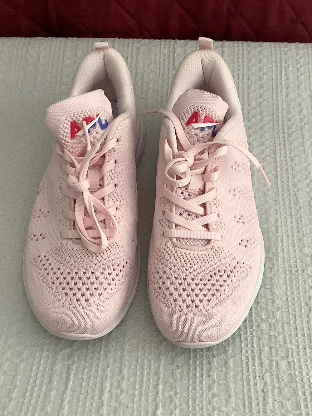 APL TechLoom Pro Pink Knit Running Sneakers